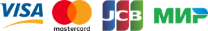 Методы оплаты: VISA, MASTERCARD, JCB, МИР
